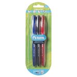 Boligrafos-TORRE-en-gel-borrable-color-azul-rojo-y-negro-3-un.