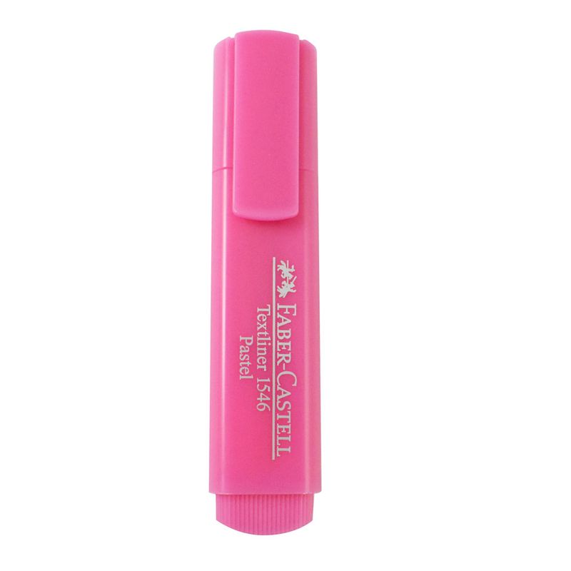 Resaltador-FABER-CASTELL-pastel-rosa