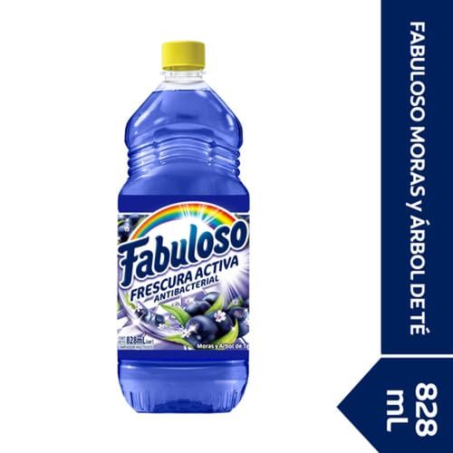 Limpiador Fabuloso antibacterial moras & árbol de té 828 ml