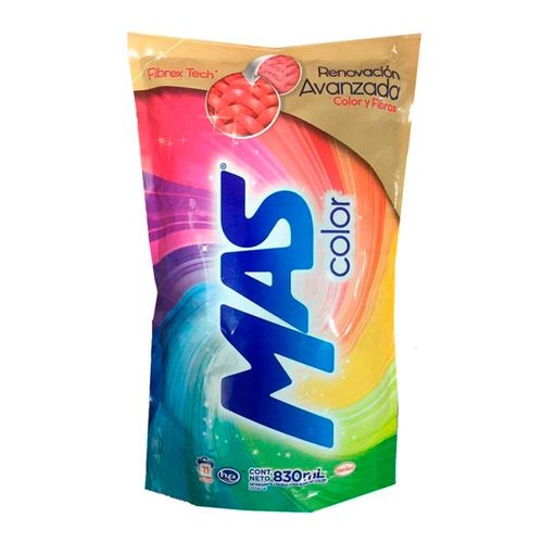 Detergente líquido Mas Color 830 ml