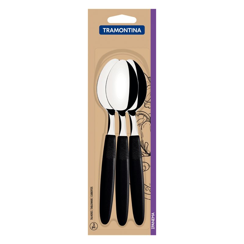 Cucharas-de-mesa-3-piezas-Ipanema-negro-TRAMONTINA