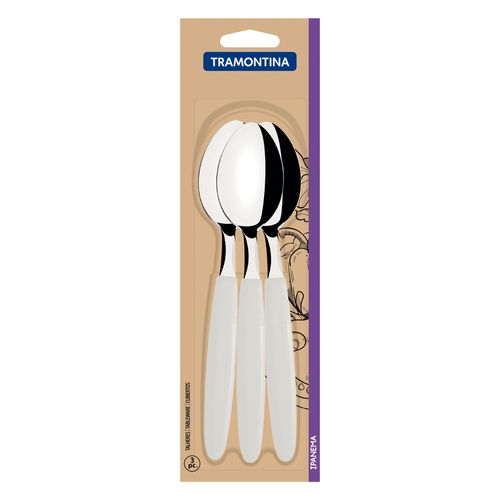 Juego de cucharas de mesa 3 piezas IPANEMA blanco