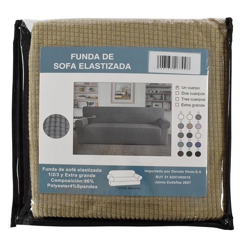 Funda sofá Punto Jacquard 3 cuerpos Camel 15