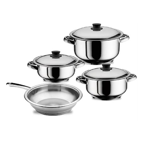 Bateria de cocina acero inoxidable 7 piezas