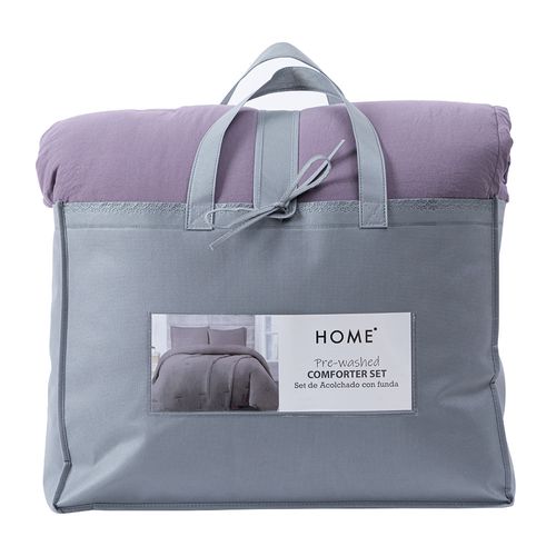 Acolchado HOME línea confort twin color purpura
