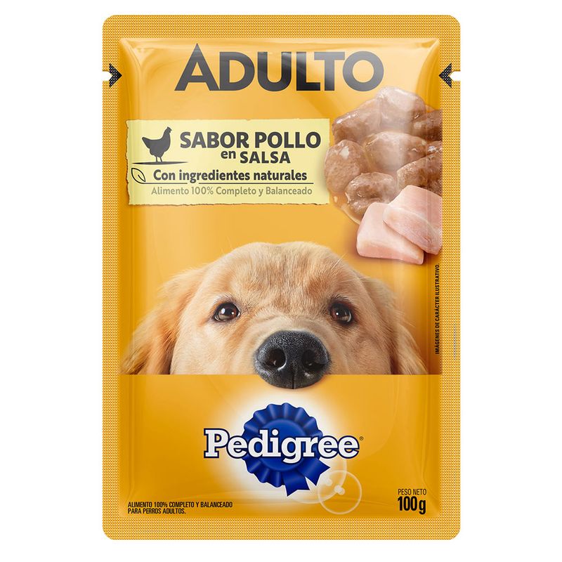 Alimento-para-perros-PEDIGREE-Adulto-sabor-pollo-100-g