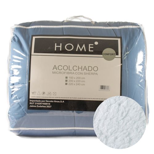 Acolchado HOME king size 220x240 cm color azul