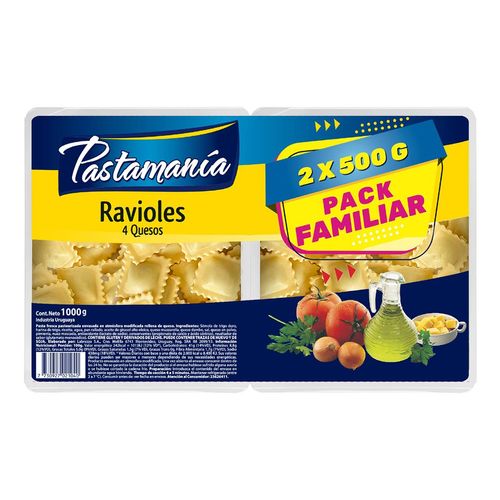 Pack ravioles PASTAMANÍA 4 Quesos 1 kg