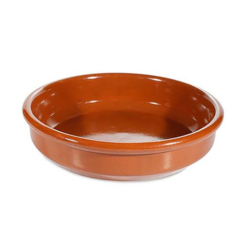 Cazuela redonda sin asas 12 cm cerámica terracota