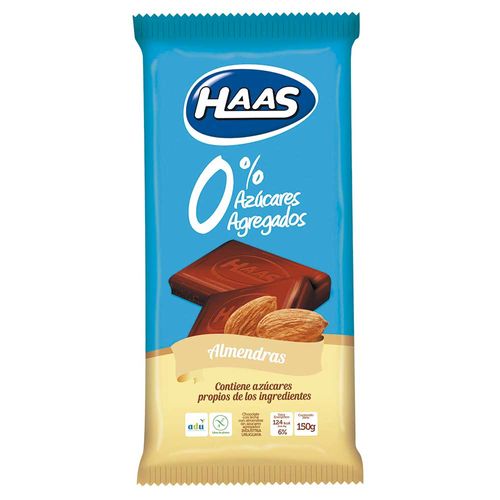 Chocolate HAAS 0% Almendras 150 g