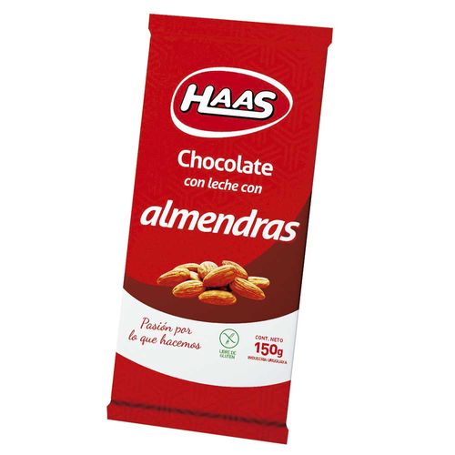 Chocolate con almendras HAAS 150 g