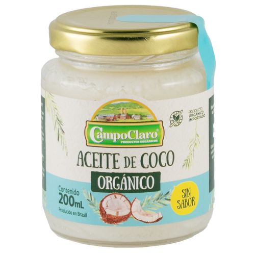 Aceite de coco extra virgen CAMPOCLARO 200 cc