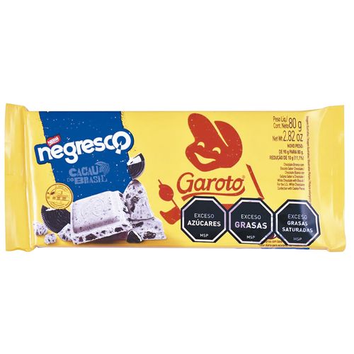 Chocolate GAROTO Negresco 80 g