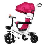 Triciclo-rosa-con-toldo-para-bebe