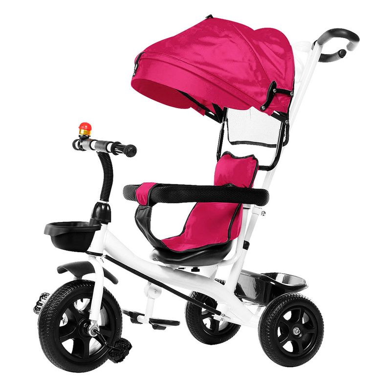 Triciclo-rosa-con-toldo-para-bebe