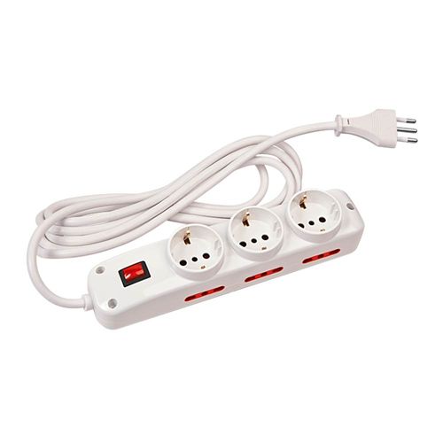 Prolongador VIVION 3 Schuko 6 tomas con cable 3 m