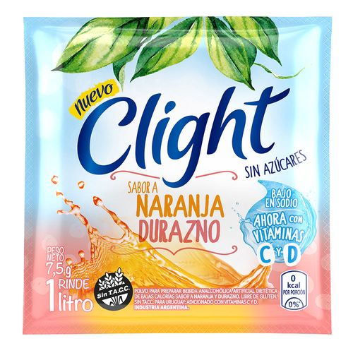 Refresco CLIGHT naranja durazno