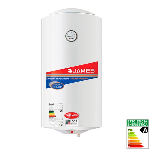 Termotanque acero JAMES 80 L cilíndrico clase A
