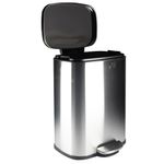 Papelera-con-pedal-12-L-rectangular-HOME-28x26xh38-cm-Acero-Inoxidable