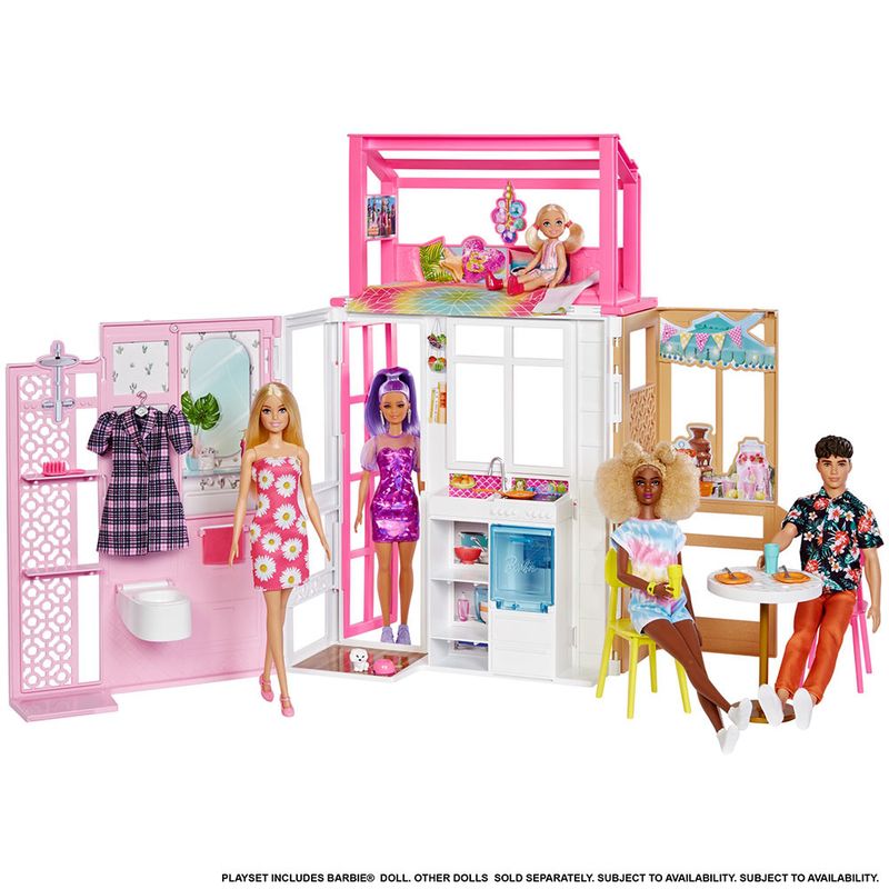 BARBIE-Casa-glam-con-muñeca