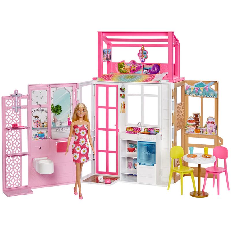 BARBIE-Casa-glam-con-muñeca