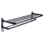 Toallero-doble-aluminio-negro-con-gancho-50x16x115-cm