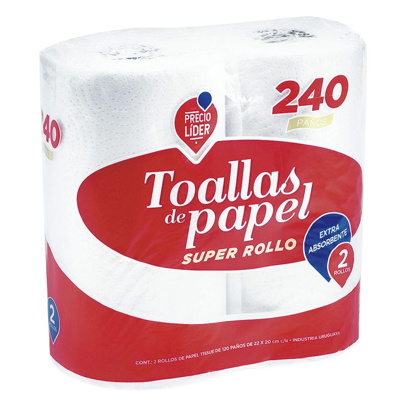 Toalla-papel-PRECIO-LIDER-120-paños-x-2-un.