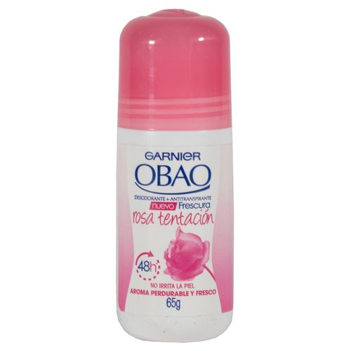 Desodorante OBAO rosa tentación roll on 92 g
