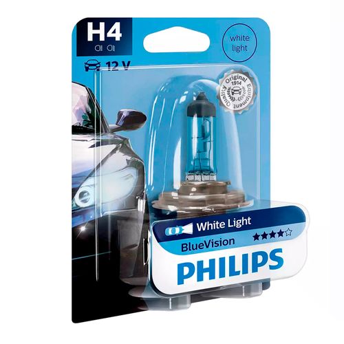 Lámpara PHILIPS Bluevision H4 12V 60/55W