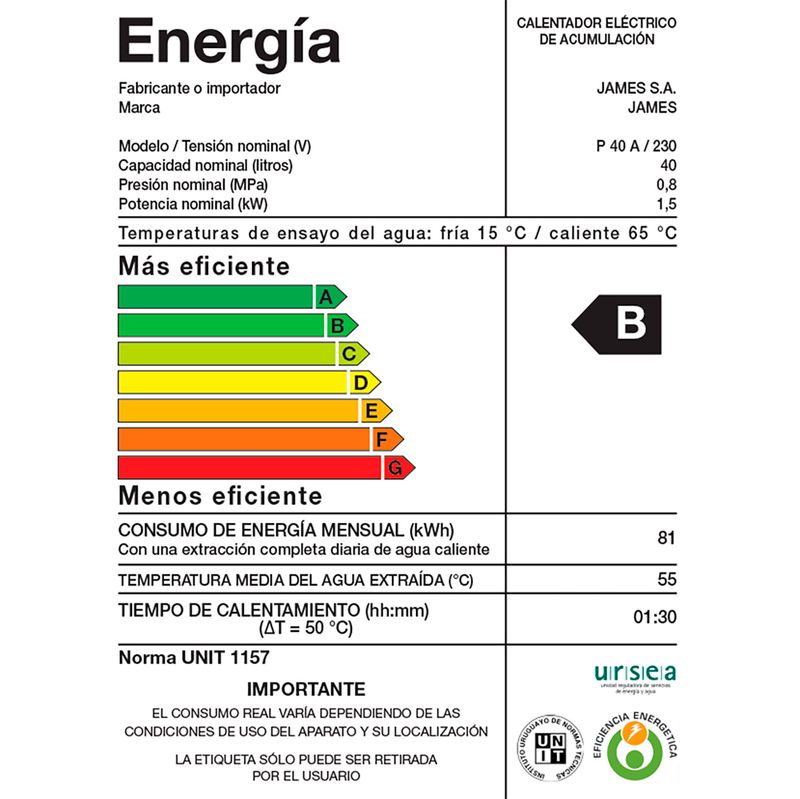 Termotanque-acero-JAMES-40-L-cilindrico-clase-A
