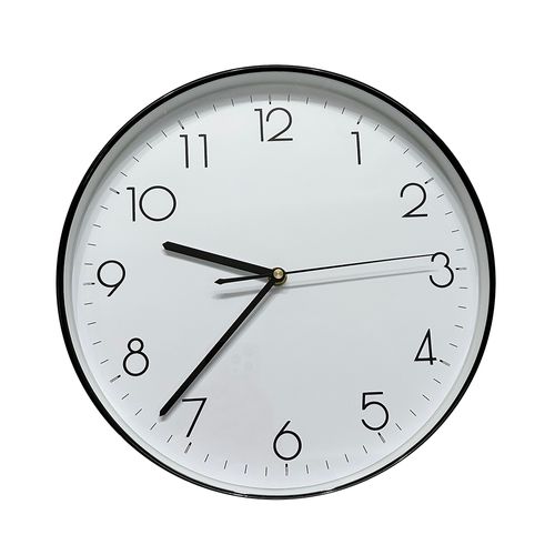 Reloj de pared d:30cm blanco / negro