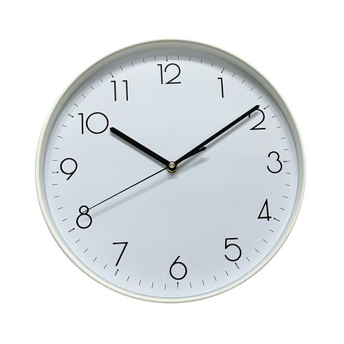 Reloj de pared d:30cm blanco