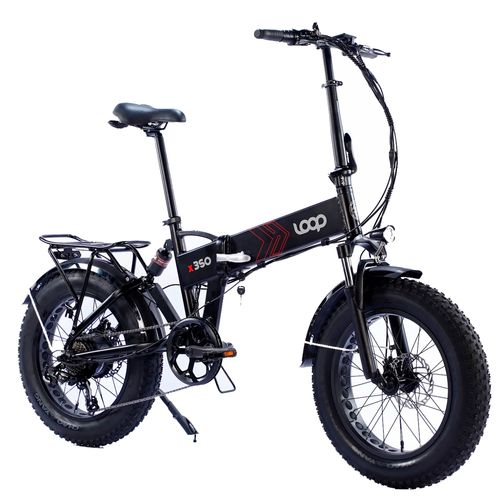 Bicicleta eléctrica LOOP X350 negra mate