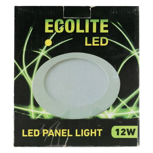 Luminaria ECOLITE LED redonda de embutir 12W
