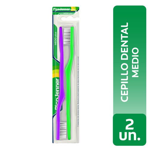 Cepillo Dental PICO JENNER medio Plus 2 un.