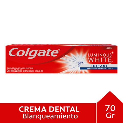 Crema dental COLGATE luminous white instant 70 g