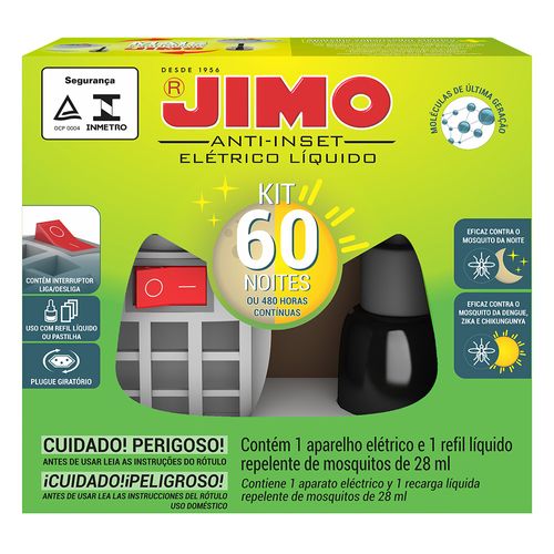 Aparato JIMO líquido doble uso 60 noches con recarga