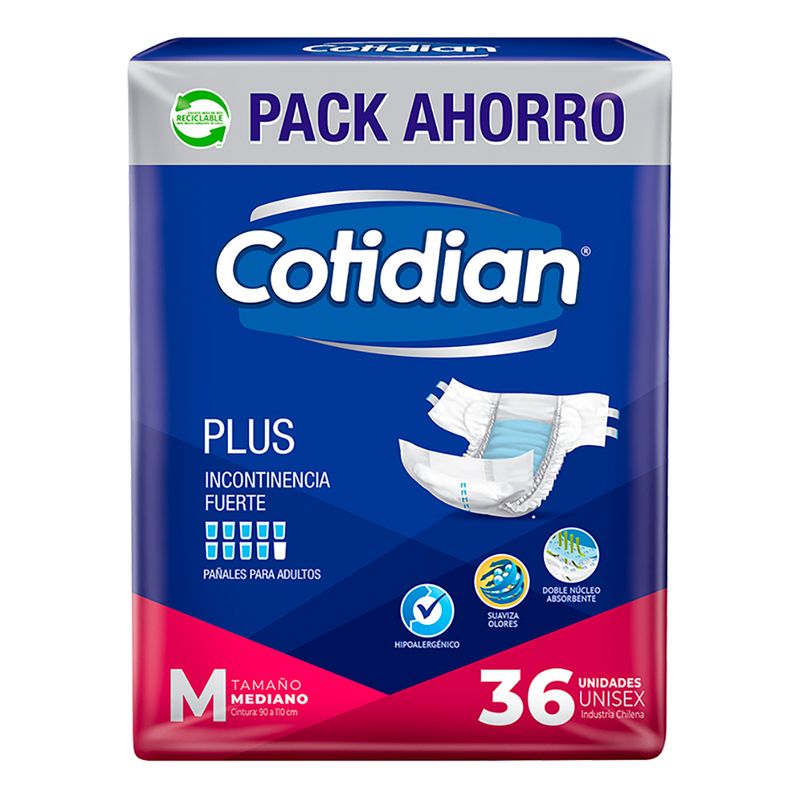 Pañal-adulto-Cotidian-Plus-mediano-36-un.