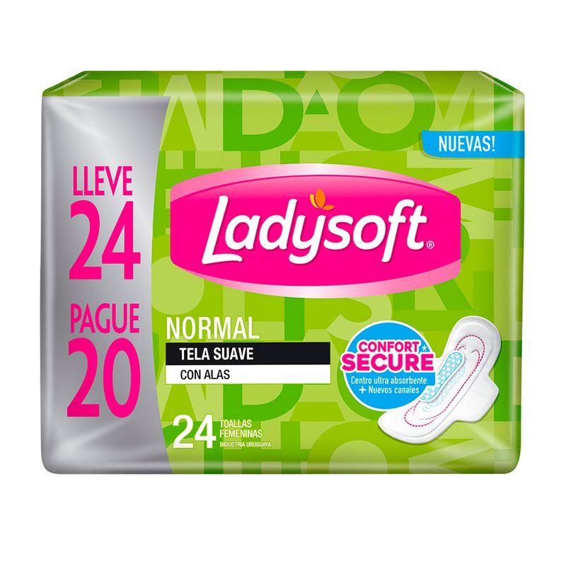 Toalla-Femenina-Ladysoft-Normal-Alas-24-un.