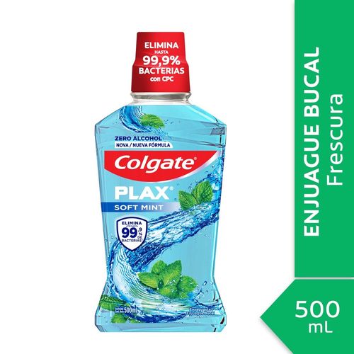 Enjuague bucal COLGATE Plax soft mint 500 ml