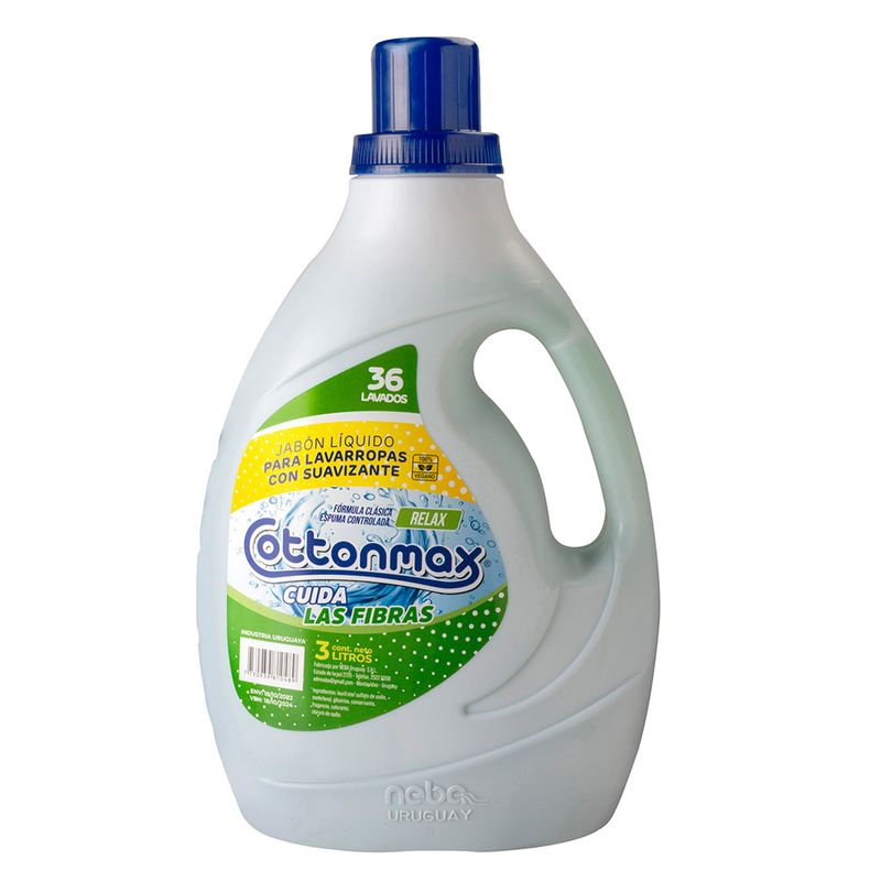 Detergente-liquido-para-ropa-con-suavizante-COTTONMAX-3Lt