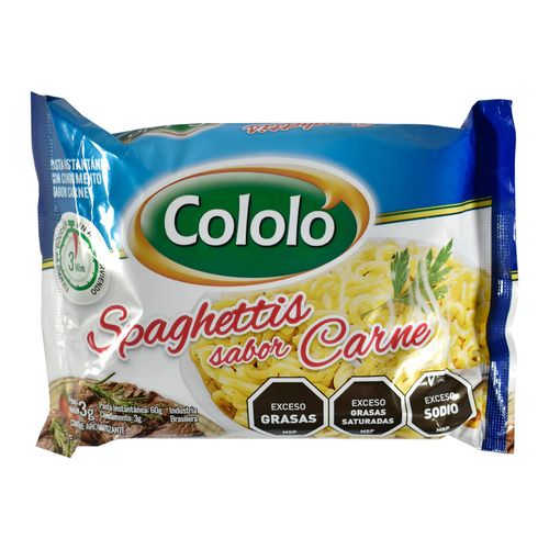 Pasta instantánea COLOLÓ sabor carne 63 g
