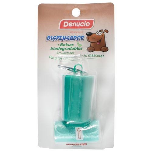 Dispensador de bolsas biodegradables DENUCIO + 2 Rollos