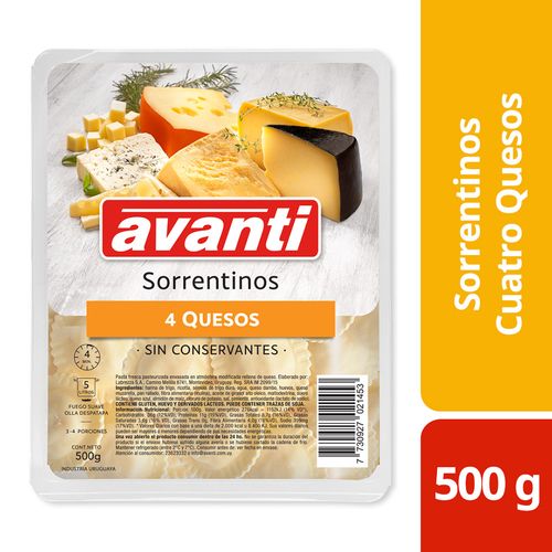 Sorrentinos AVANTI 4 quesos 500 g