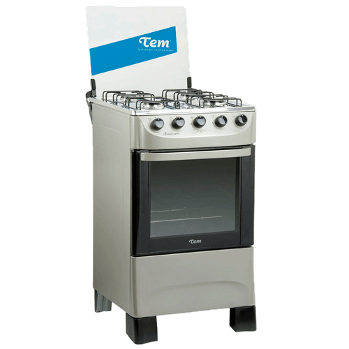 Cocina TEM aniversario silver horno a gas