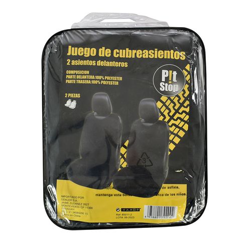 Set de cubreasientos P!T STOP 4 piezas negro