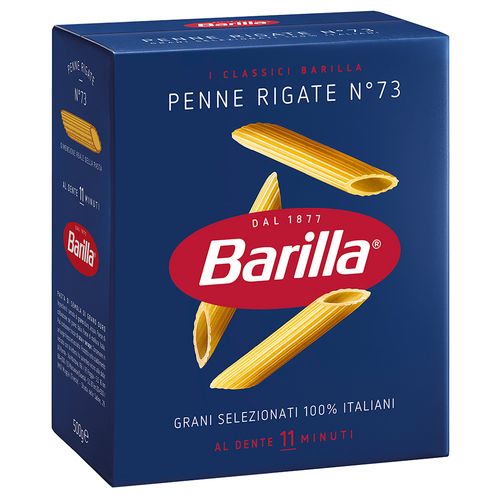 Fideos BARILLA penne rigate N° 73 500 g