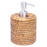 Dispensador-de-jabon-ceramica-y-ratan-marron