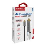 Cable-PROMATE-HDMI-a-USB-C-K4-100W-1.8-m-HDMI-Pd100