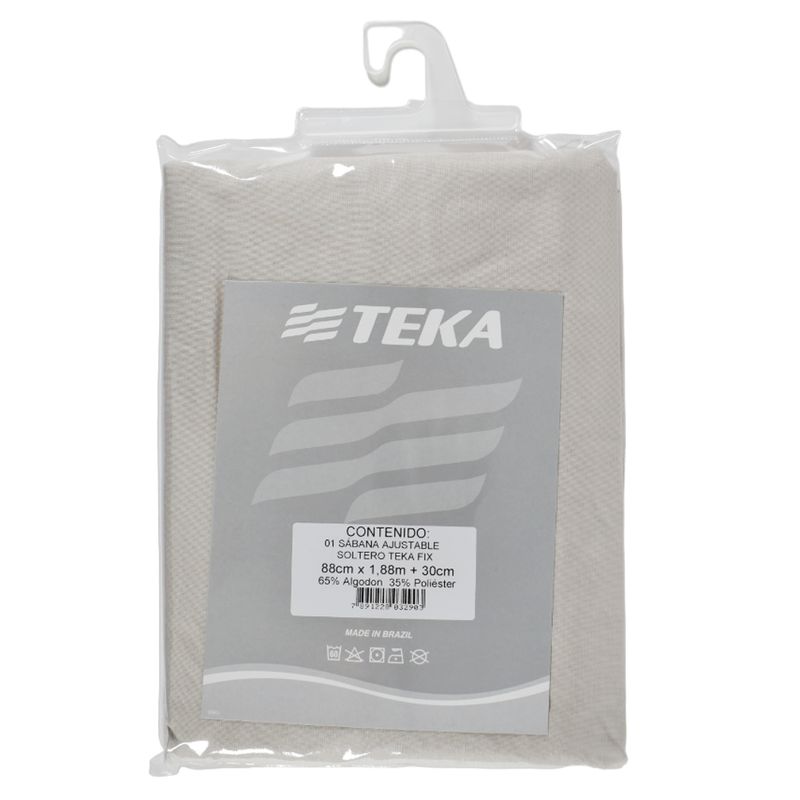 Sabana-ajustable-Twin-Teka-Beige-88x188-30-cm